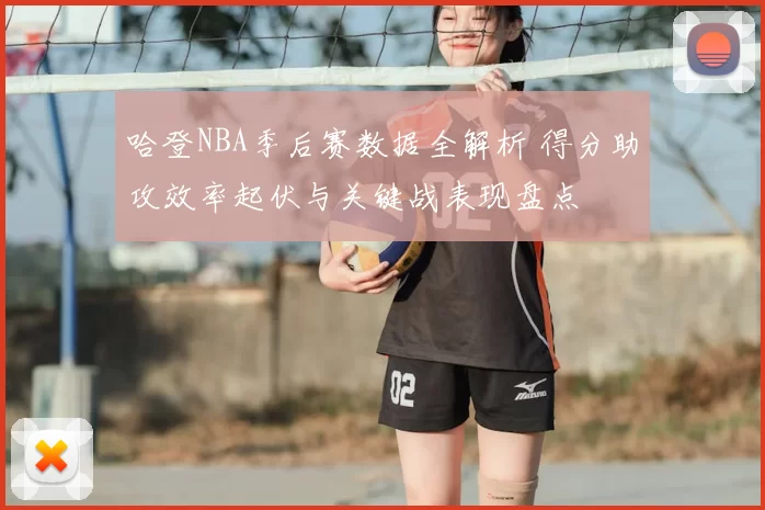 哈登NBA季后赛数据全解析 得分助攻效率起伏与关键战表现盘点